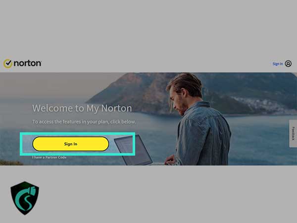 Logging into Norton For First-Time Users Step - 2