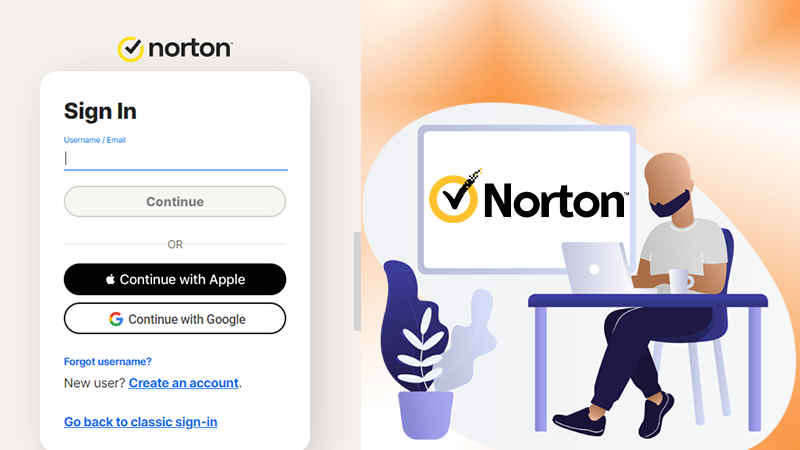 Log in to your Norton Account