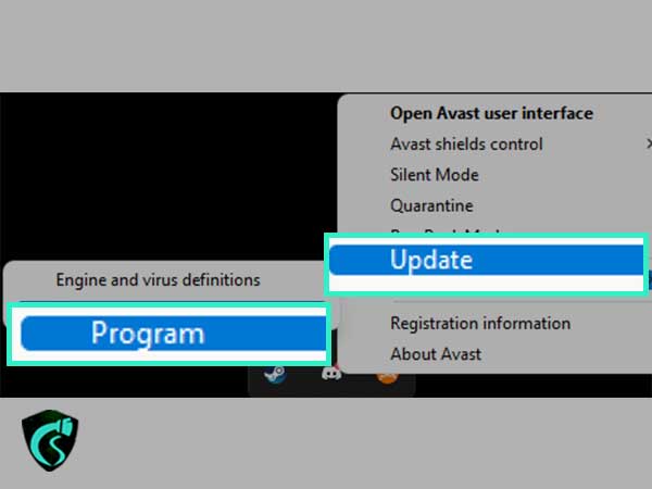 update program tab for Avast