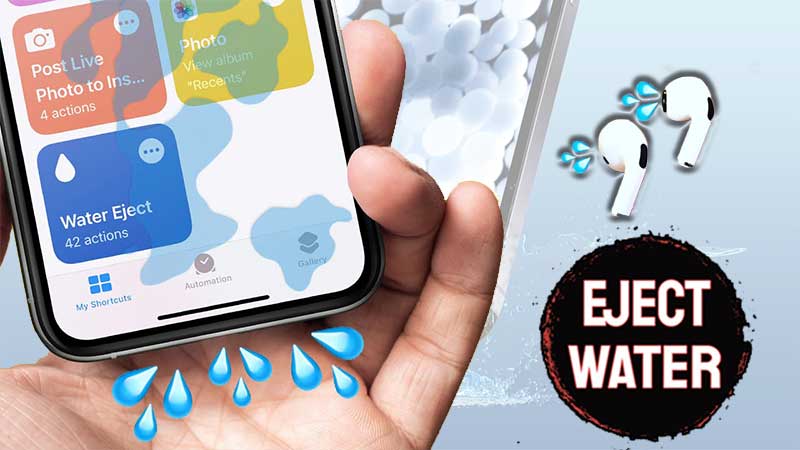 eject water from iPhone