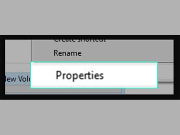Right-click on the TF card to select Properties .