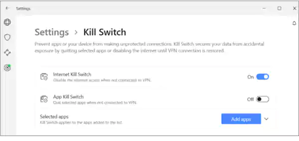Activating kill switch