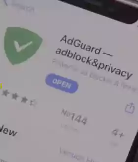 AdGuard on iOS device