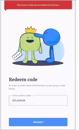 Redeem code
