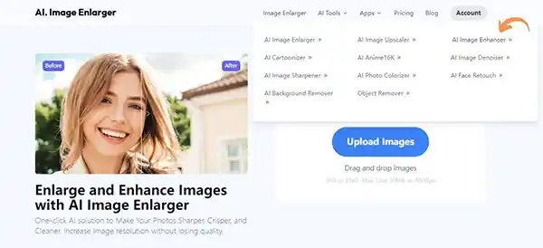  Access AI Image Enhancer 