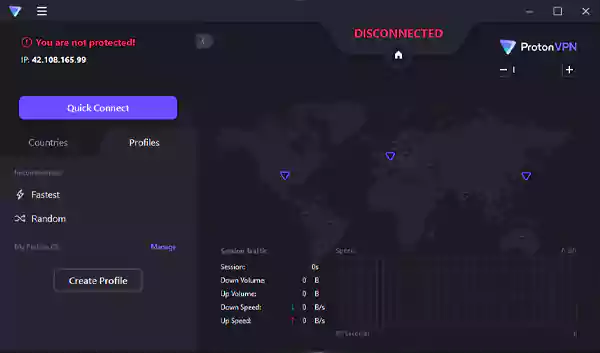 VPN homepage