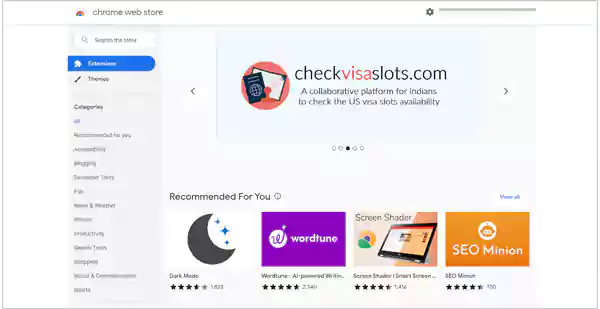 chrome web store