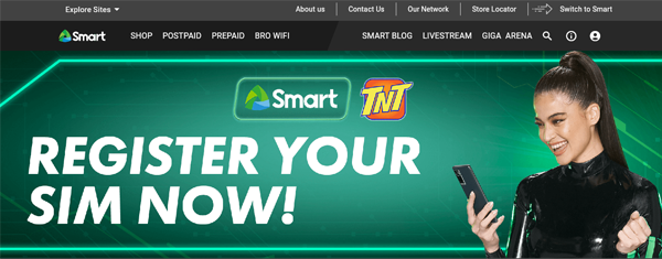 Visit Smart SIM registration link