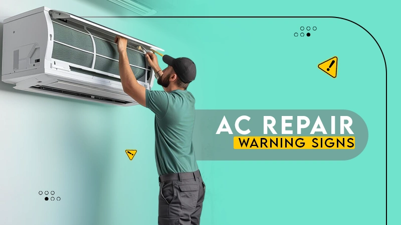 ac repair wrning signs